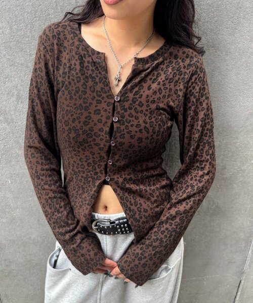 WHO'S WHO gallery(フーズフーギャラリー)の「ナローカーディガン(カーディガン/ボレロ・レディース・ブラウン/カーキ・FREE)」の21枚目の写真