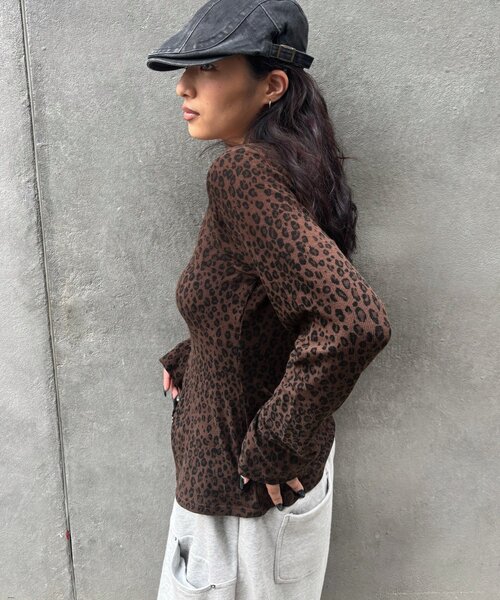 WHO'S WHO gallery(フーズフーギャラリー)の「ナローカーディガン(カーディガン/ボレロ・レディース・ブラウン/カーキ・FREE)」の22枚目の写真