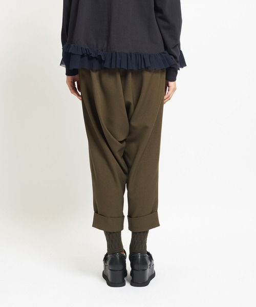 gomme（ゴム）の「ウォームPツイル　ダブルヘムサルエル（その他パンツ・レディース・ブラック/カーキ/パープル・MEDIUM）」の10枚目の写真