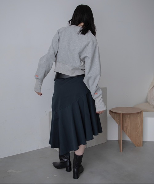 VACANCY（ヴァカンシー）の「ワイドポインテッドトゥブーツ（ブーツ・レディース・ブラック/ベージュ・MEDIUM/LARGE）」の10枚目の写真