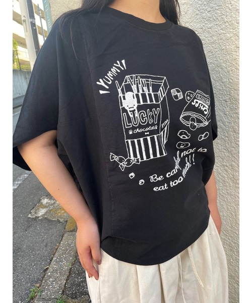 切り替えドルマンTシャツ