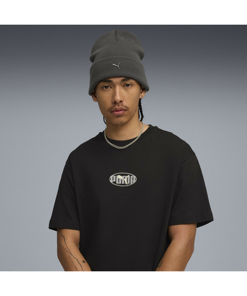PUMA（プーマ）の「PUMA プーマ ユニセックス メタル プーマキャット ハイクラウン ビーニー（ニットキャップ/ビーニー・メンズ・ネイビー/ダークグレー/サーモンピンク/ブラック/オフホワイト・フリー）」の3枚目の写真