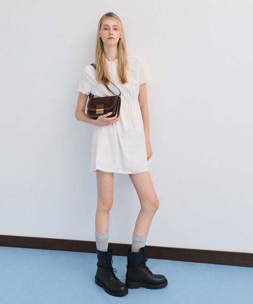 CHARLES & KEITH(チャールズ & キース)の「Charlot シャーロットスエードバッグ(ショルダーバッグ・レディース・ブラウン系その他7/サンドベージュ・M)」の10枚目の写真