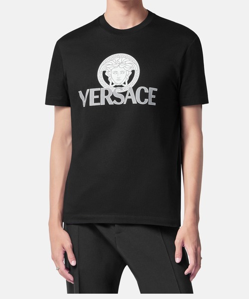 VERSACE（ヴェルサーチ）の「メドゥーサ ロゴ Tシャツ（Tシャツ/カットソー・メンズ・ホワイト/ブラック・XS/S/M/L/3XL/XL）」の6枚目の写真