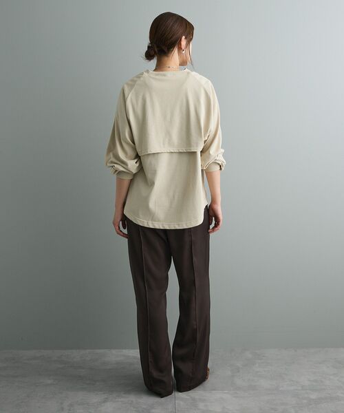 CRAFT STANDARD BOUTIQUE(クラフトスタンダードブティック)の「マルチウェイロンTee(Tシャツ/カットソー・レディース・ホワイト/ベージュ/チャコールグレー・FREE)」の17枚目の写真