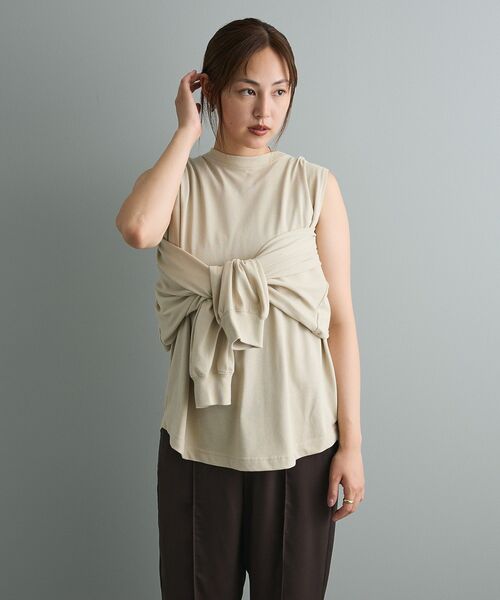 CRAFT STANDARD BOUTIQUE(クラフトスタンダードブティック)の「マルチウェイロンTee(Tシャツ/カットソー・レディース・ホワイト/ベージュ/チャコールグレー・FREE)」の20枚目の写真