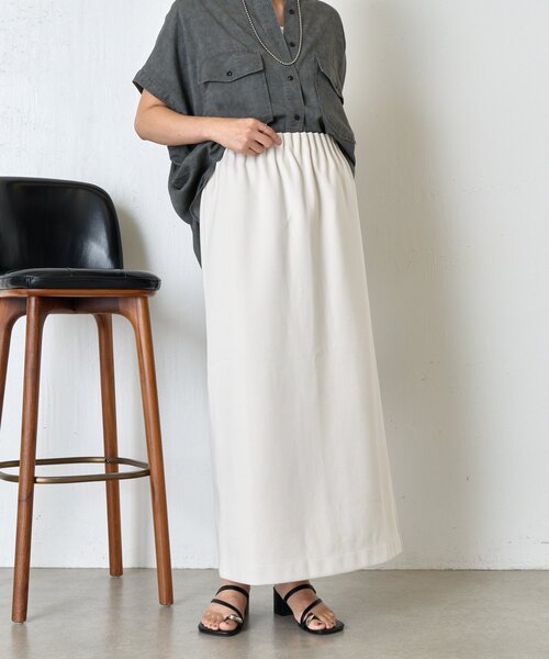 Jena espace merveilleux（ジェナ　エスパスメルヴェイユ）の「ウールライクキャタピラースカート（スカート・レディース・ブラック/アイボリー/ブラウン・FREE）」の9枚目の写真