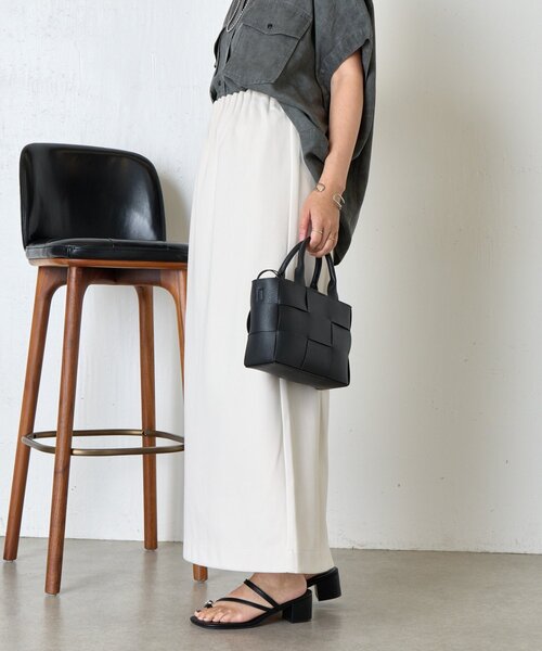 Jena espace merveilleux（ジェナ　エスパスメルヴェイユ）の「ウールライクキャタピラースカート（スカート・レディース・ブラック/アイボリー/ブラウン・FREE）」の10枚目の写真