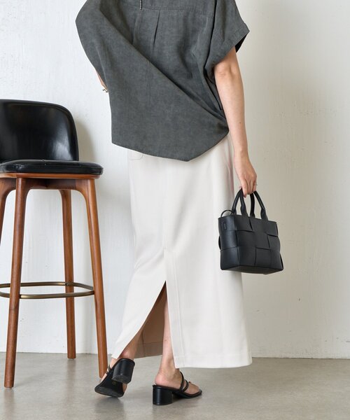 Jena espace merveilleux（ジェナ　エスパスメルヴェイユ）の「ウールライクキャタピラースカート（スカート・レディース・ブラック/アイボリー/ブラウン・FREE）」の11枚目の写真