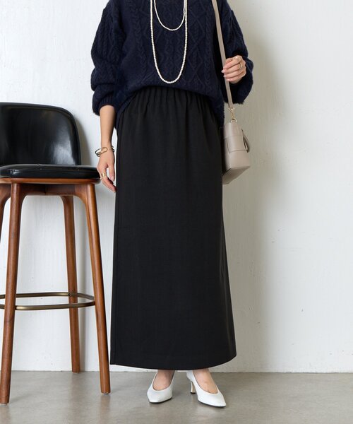 Jena espace merveilleux（ジェナ　エスパスメルヴェイユ）の「ウールライクキャタピラースカート（スカート・レディース・ブラック/アイボリー/ブラウン・FREE）」の17枚目の写真