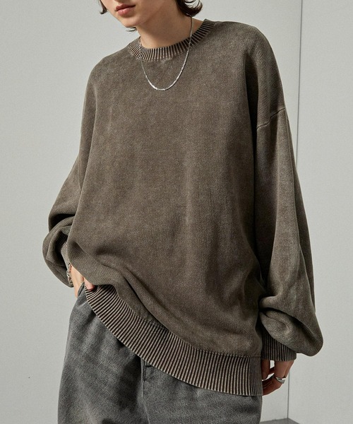 セール】【Alfred Alex】ヴィンテージ加工 スノーウォッシュ オーバー