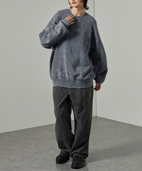 セール】【Alfred Alex】ヴィンテージ加工 スノーウォッシュ オーバー