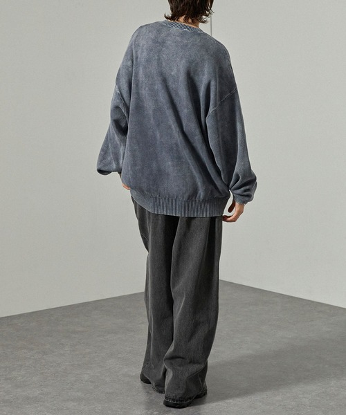 セール】【Alfred Alex】ヴィンテージ加工 スノーウォッシュ オーバー