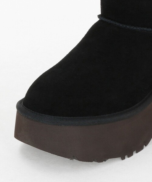 UGG クラシック ウルトラミニ ニューハイツ ブーツ 24 黒 UGG＞クラッシック ウルトラミニ ニューハイツ ブーツ