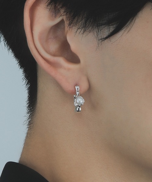 whoseA(フーシー)の「【silver925】Pearl droplets Pierce / 淡水パールドロップフープピアス(ピアス(両耳用)・レディース・シルバー・FREE)」の19枚目の写真