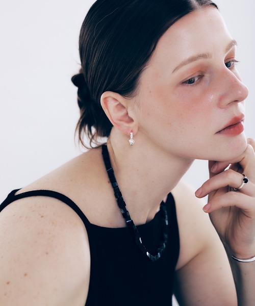 whoseA(フーシー)の「【silver925】Pearl droplets Pierce / 淡水パールドロップフープピアス(ピアス(両耳用)・レディース・シルバー・FREE)」の18枚目の写真