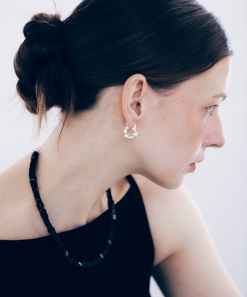 whoseA(フーシー)の「【silver925】Pearl droplets Pierce / 淡水パールドロップフープピアス(ピアス(両耳用)・レディース・シルバー・FREE)」の17枚目の写真