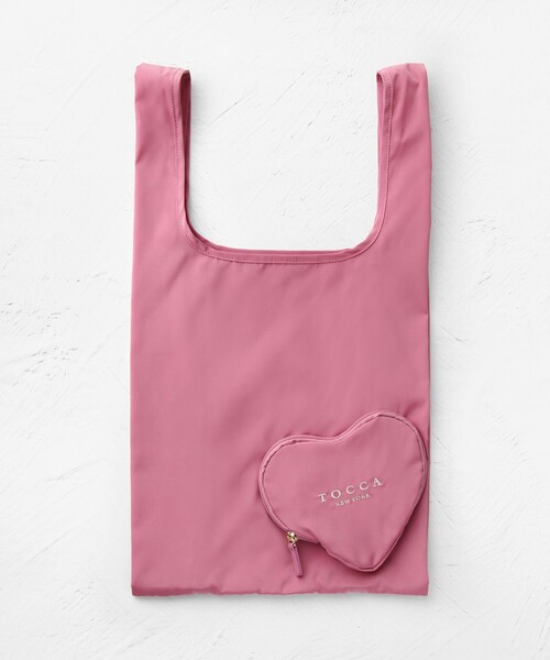 TOCCA（トッカ）の「AVEC CUORE ECOBAG エコバッグ（エコバッグ/サブバッグ・レディース・ピンク系/スカイブルー系/ブラウン系/ブラック系・F）」の4枚目の写真