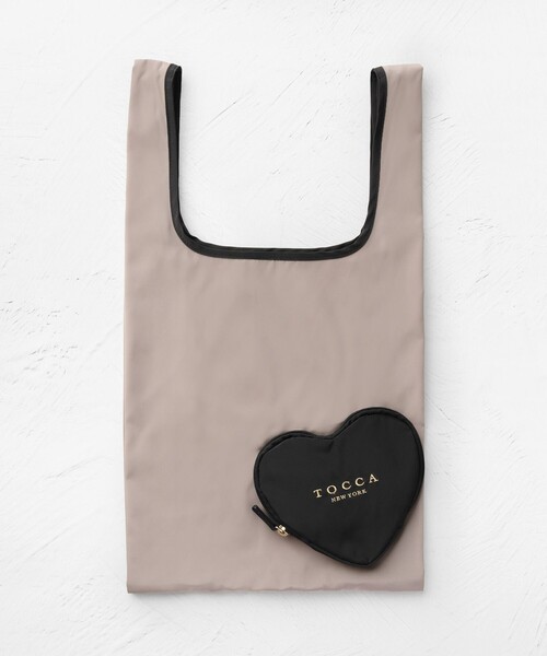 TOCCA（トッカ）の「AVEC CUORE ECOBAG エコバッグ（エコバッグ/サブバッグ・レディース・ピンク系/スカイブルー系/ブラウン系/ブラック系・F）」の8枚目の写真