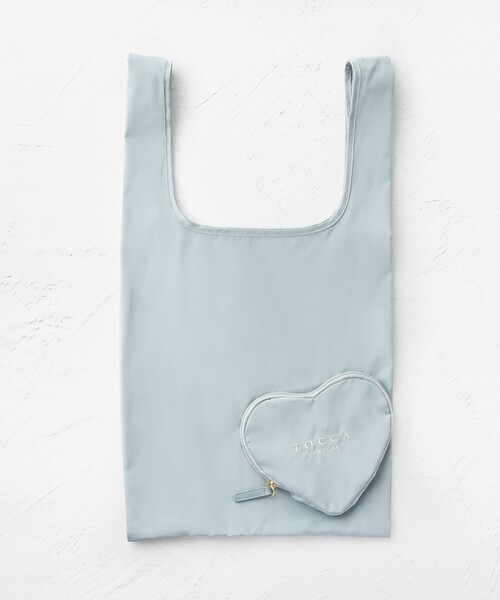 TOCCA（トッカ）の「AVEC CUORE ECOBAG エコバッグ（エコバッグ/サブバッグ・レディース・ピンク系/スカイブルー系/ブラウン系/ブラック系・F）」の9枚目の写真
