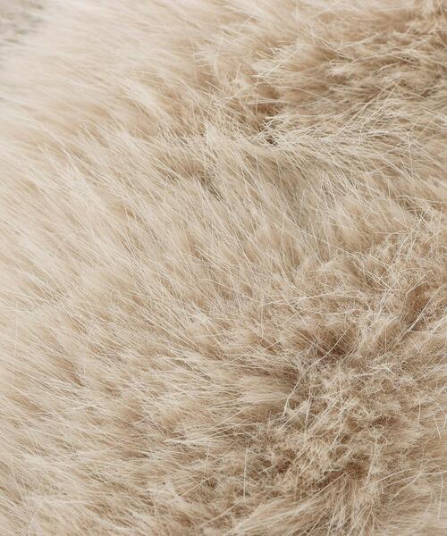 index（インデックス）の「ビジュー付きフェイクファーティペット（ストール/ショール・レディース・グレー/オフホワイト/ベージュ・00）」の8枚目の写真