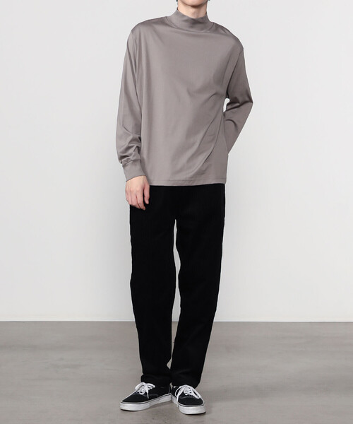 handvaerk（ハンドバーク）の「handvaerk | コットン モックネック長袖Tシャツ MEN（Tシャツ/カットソー・メンズ・ブラック/ホワイト/ダークグレー/グレー系その他2・L/XL/M）」の16枚目の写真