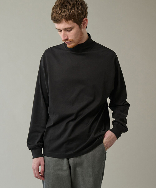 handvaerk（ハンドバーク）の「handvaerk | コットン モックネック長袖Tシャツ MEN（Tシャツ/カットソー・メンズ・ブラック/ホワイト/ダークグレー/グレー系その他2・L/XL/M）」の17枚目の写真