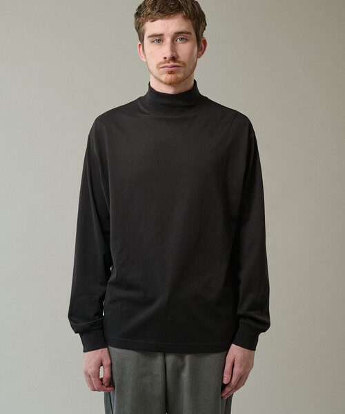 handvaerk（ハンドバーク）の「handvaerk | コットン モックネック長袖Tシャツ MEN（Tシャツ/カットソー・メンズ・ブラック/ホワイト/ダークグレー/グレー系その他2・L/XL/M）」の18枚目の写真