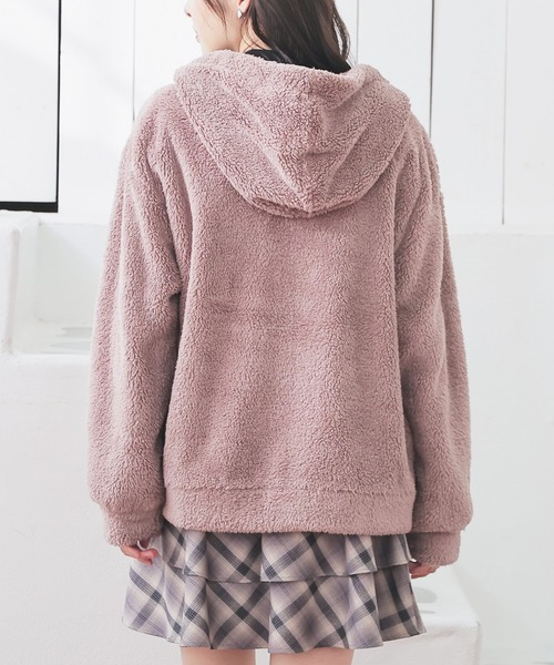 ハニぽか】ボアジップパーカー（パーカー）｜Honeys（ハニーズ）の