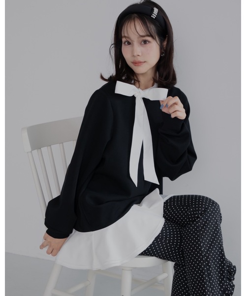 jumelle（ジュメロ）の「パールポイントカチューシャ（カチューシャ・レディース・ブラック・FREE）」の9枚目の写真