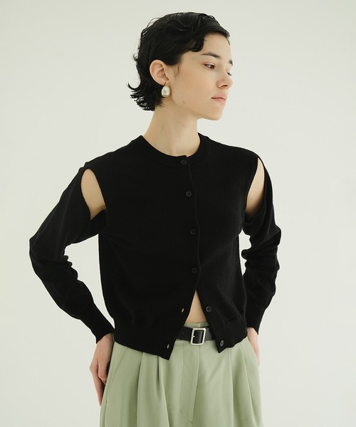 CLANE(クラネ)の「ARRANGE KNIT TOPS(ニット/セーター・レディース・ブルー/ブラック/ベージュ/ブラウン・1/2)」の9枚目の写真