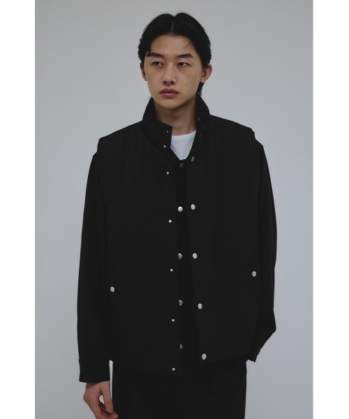 STYLEMIXER(スタイルミキサー)の「サイドジップパッファーベスト(ベスト・メンズ・ブラック/グレー・MEDIUM/LARGE)」の2枚目の写真