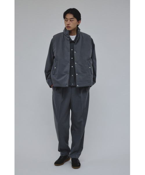 STYLEMIXER(スタイルミキサー)の「サイドジップパッファーベスト(ベスト・メンズ・ブラック/グレー・MEDIUM/LARGE)」の22枚目の写真