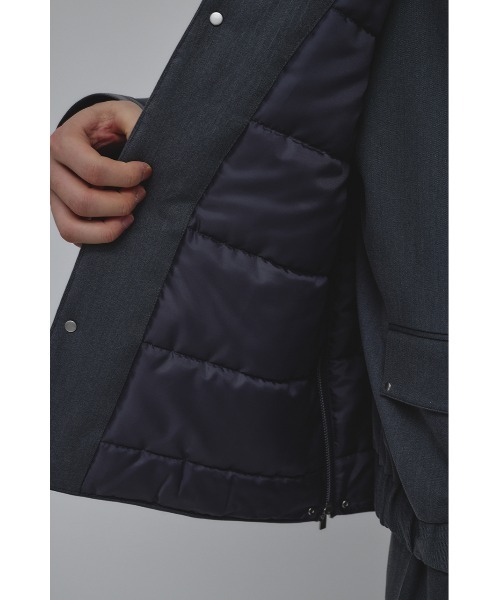 STYLEMIXER(スタイルミキサー)の「サイドジップパッファーベスト(ベスト・メンズ・ブラック/グレー・MEDIUM/LARGE)」の11枚目の写真