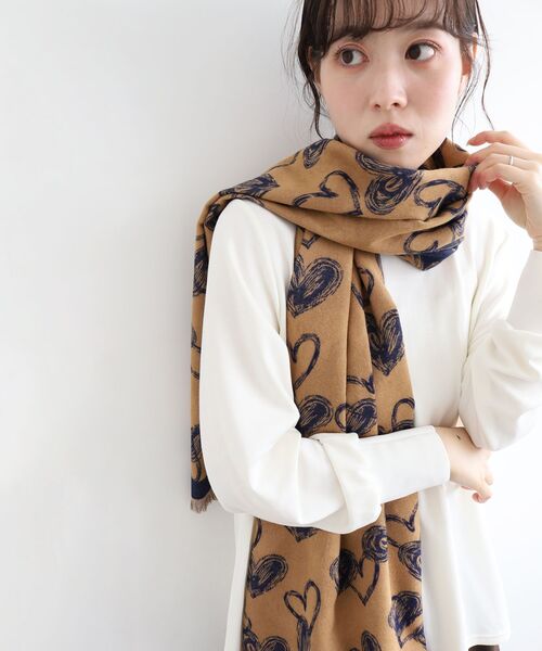 le.coeur blanc（ルクールブラン）の「《WEB限定アイテム》アソート柄大判ストール（ストール/ショール・レディース・ブルー系その他4/ブラック系その他/ホワイト系その他2・FREE）」の13枚目の写真