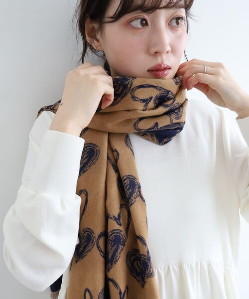 le.coeur blanc（ルクールブラン）の「《WEB限定アイテム》アソート柄大判ストール（ストール/ショール・レディース・ブルー系その他4/ブラック系その他/ホワイト系その他2・FREE）」の14枚目の写真