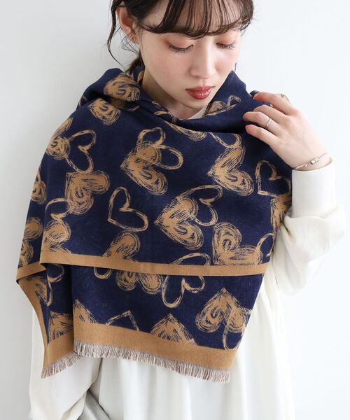 le.coeur blanc（ルクールブラン）の「《WEB限定アイテム》アソート柄大判ストール（ストール/ショール・レディース・ブルー系その他4/ブラック系その他/ホワイト系その他2・FREE）」の16枚目の写真
