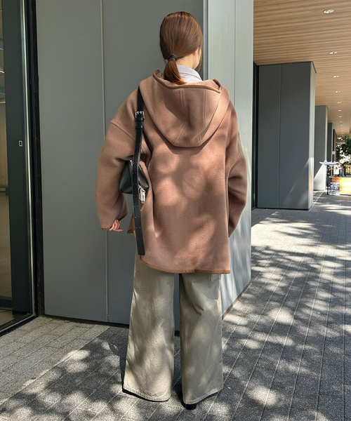 DANTON（ダントン）の「DANTON/ダントン HOODED BLOUSON DT-A0711（ブルゾン・レディース・キャメル/ネイビー・FREE）」の14枚目の写真