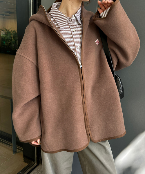 DANTON（ダントン）の「DANTON/ダントン HOODED BLOUSON DT-A0711（ブルゾン・レディース・キャメル/ネイビー・FREE）」の15枚目の写真