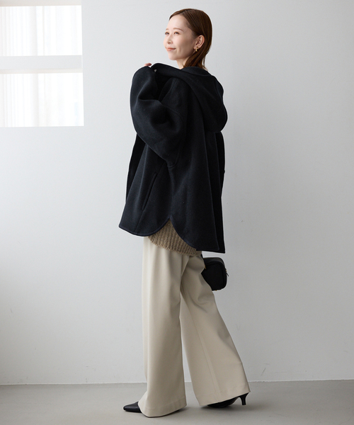 DANTON（ダントン）の「DANTON/ダントン HOODED BLOUSON DT-A0711（ブルゾン・レディース・キャメル/ネイビー・FREE）」の17枚目の写真