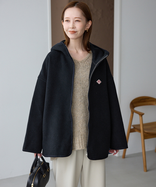 DANTON（ダントン）の「DANTON/ダントン HOODED BLOUSON DT-A0711（ブルゾン・レディース・キャメル/ネイビー・FREE）」の20枚目の写真