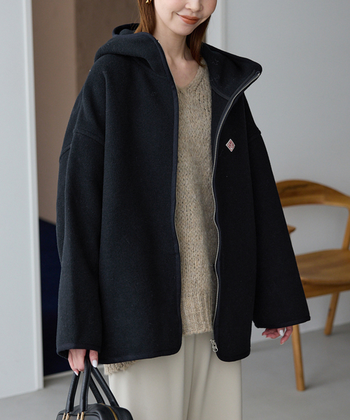 DANTON（ダントン）の「DANTON/ダントン HOODED BLOUSON DT-A0711（ブルゾン・レディース・キャメル/ネイビー・FREE）」の21枚目の写真