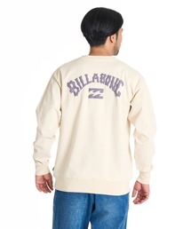 BILLABONG | BILLABONG メンズ ARCH LOGO トレーナー 【OVER FIT】【2025年秋冬モデル】/ビラボンバックロゴプリントプルオーバースウェットトレーナー(スウェット)