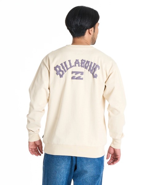 BILLABONG(ビラボン)の「BILLABONG メンズ ARCH LOGO トレーナー 【OVER FIT】【2025年秋冬モデル】/ビラボンバックロゴプリントプルオーバースウェットトレーナー(スウェット・メンズ・ホワイト/オフホワイト/クリーム・LARGE/MEDIUM/X-LARGE)」の1枚目の写真