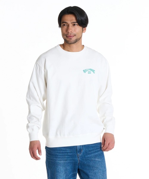 BILLABONG(ビラボン)の「BILLABONG メンズ ARCH LOGO トレーナー 【OVER FIT】【2025年秋冬モデル】/ビラボンバックロゴプリントプルオーバースウェットトレーナー(スウェット・メンズ・ホワイト/オフホワイト/クリーム・LARGE/MEDIUM/X-LARGE)」の6枚目の写真