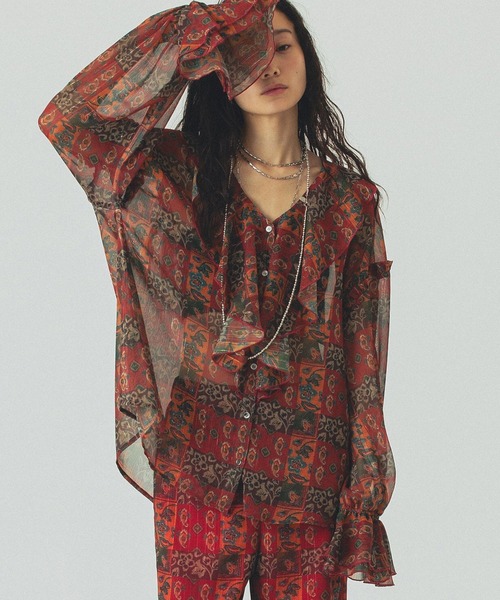 セール】ORIGINAL PRINT BLOUSE（Tシャツ/カットソー）｜ROSE BUD 