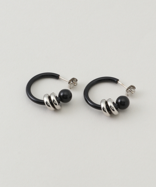 JUSTINE CLENQUET】ALAN LACQUERED EARRINGS：ピアス（両耳