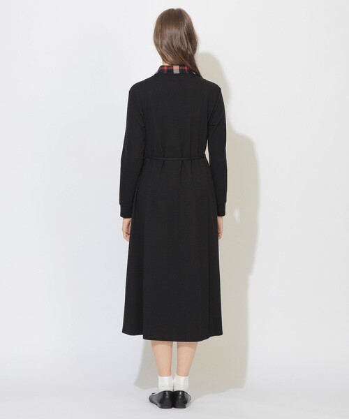 CB CRESTBRIDGE（シービークレストブリッジ）の「【Meシリーズ】ポロワンピース（ワンピース・レディース・ダークネイビー/ブラック・S/M）」の4枚目の写真