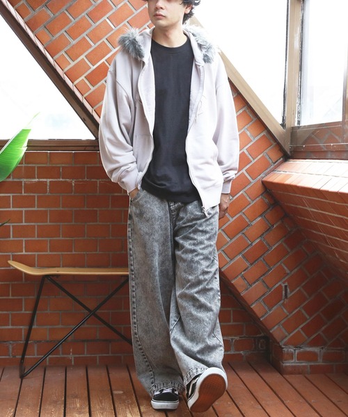 8(eight)(エイト)の「オーバルロゴ刺繍ZIPパーカー(パーカー・メンズ・ブラック/グレー・MEDIUM/LARGE)」の22枚目の写真