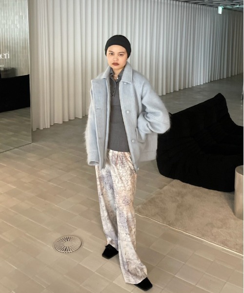 Ameri アメリ シャギーショートジャケット 中古・古着通販】Ameri (アメリ) LOOP SHAGGY SHORT KNIT JACKET